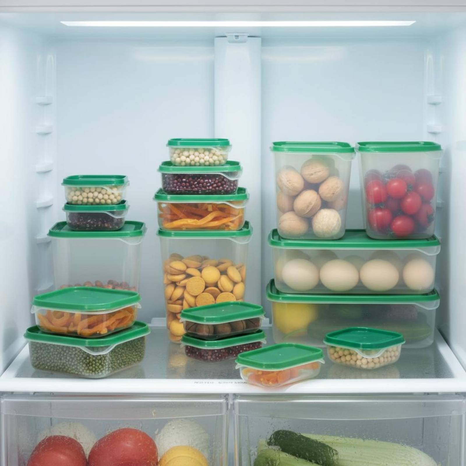 Food Storage Boxes With Lids - Ensemble de 17 boîtes de rangement