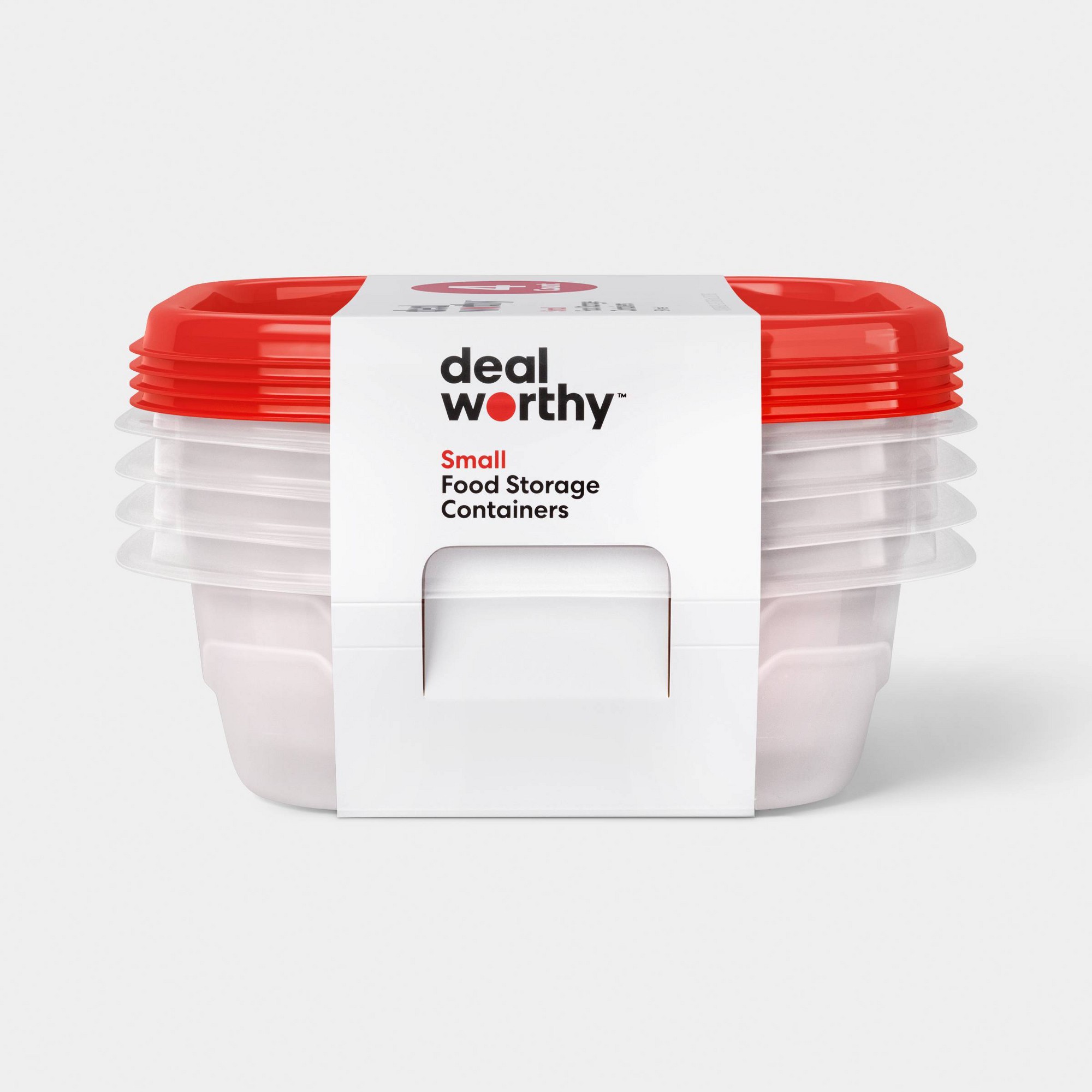 Food Storage Prep Containers - Boîtes de conservation alimentaire carrées de