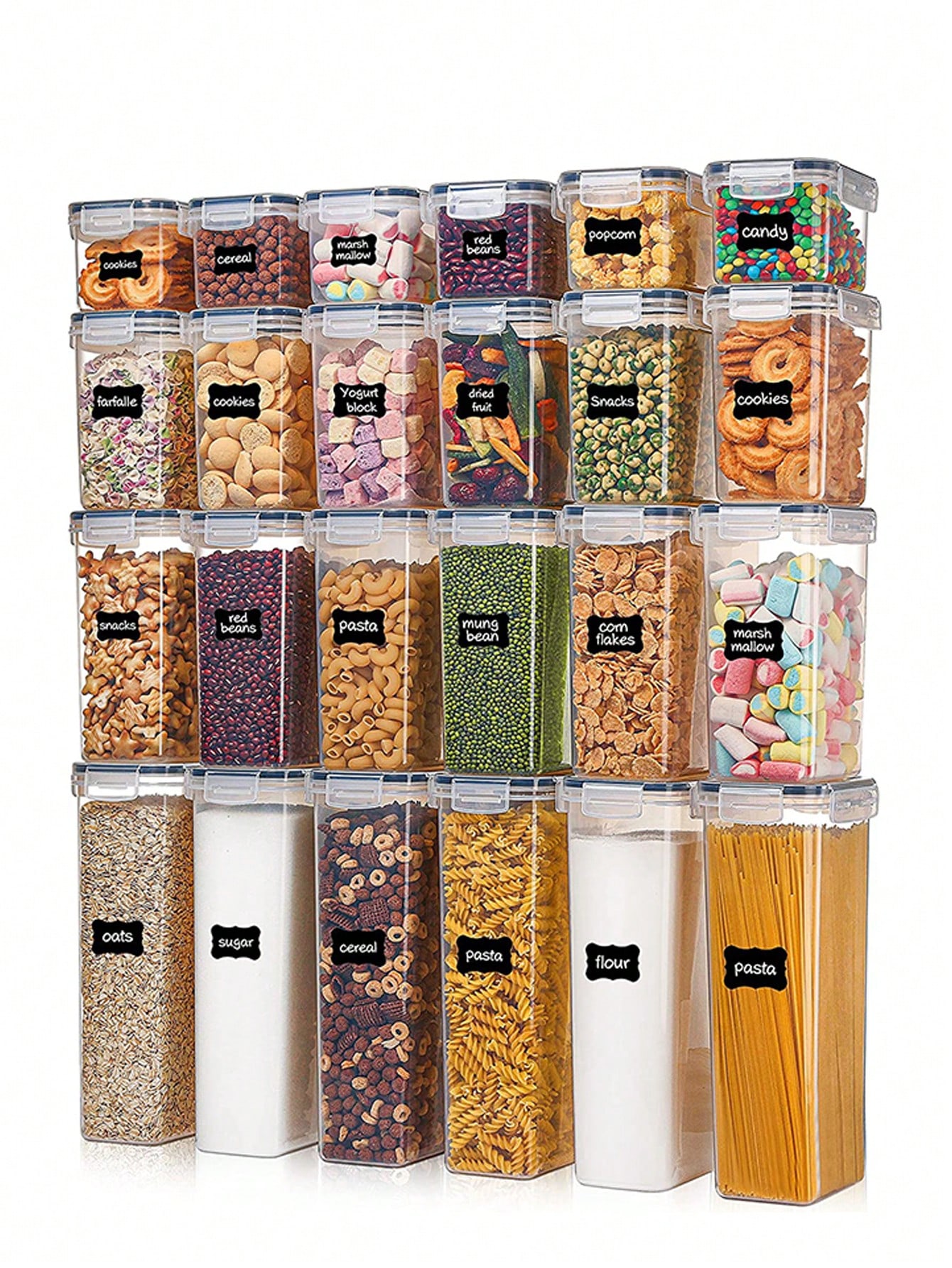 Food Storage With Lock - 48 contenants hermétiques pour aliments, contenants