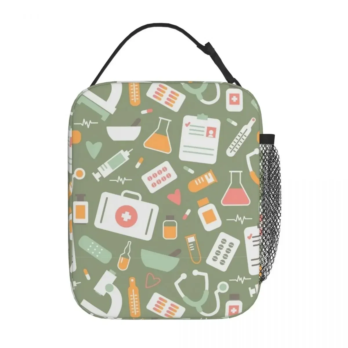 Food Storage With Compartments - Sac isotherme à motif infirmier pour