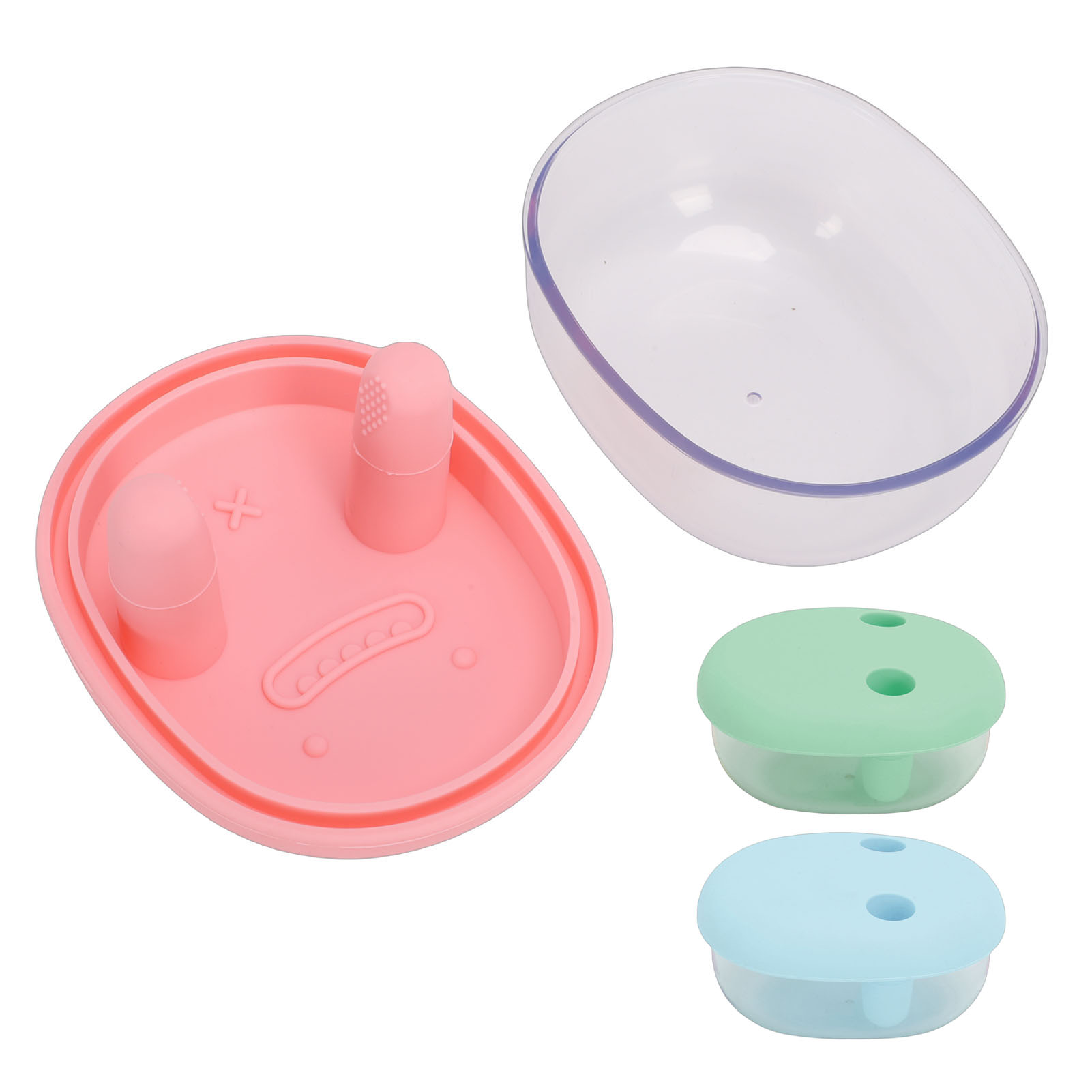 Food Storage Silicone - Boîte à collation 2-en-1 anti-déversement avec
