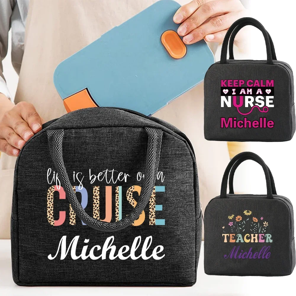 Food Storage Name - Sac à déjeuner personnalisé avec nom