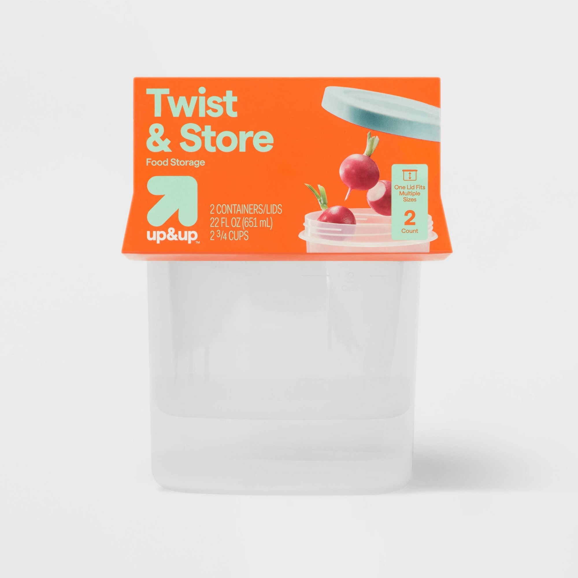 Food Storage Prep Containers - Contenants de stockage alimentaire ronds de