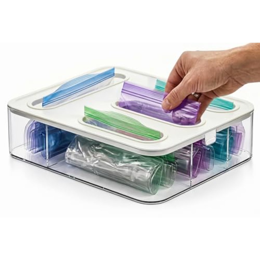 Food Storage 4 Quart - Organisateur de sacs de conservation alimentaire
