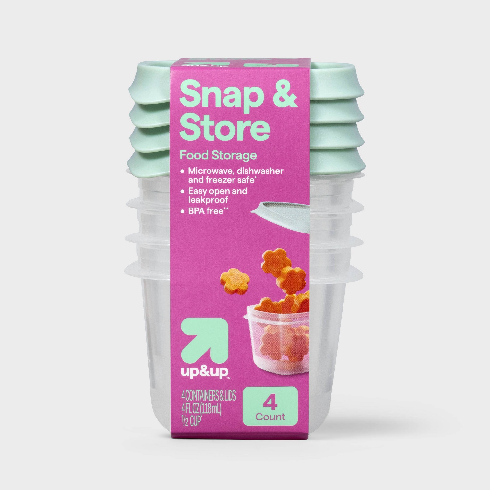 Food Storage Prep Containers - Contenants de stockage alimentaire mini carrés