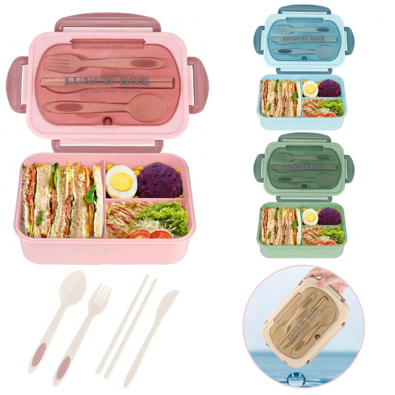 Food Storage With Compartments - Boîte à bento pour adultes, conteneurs