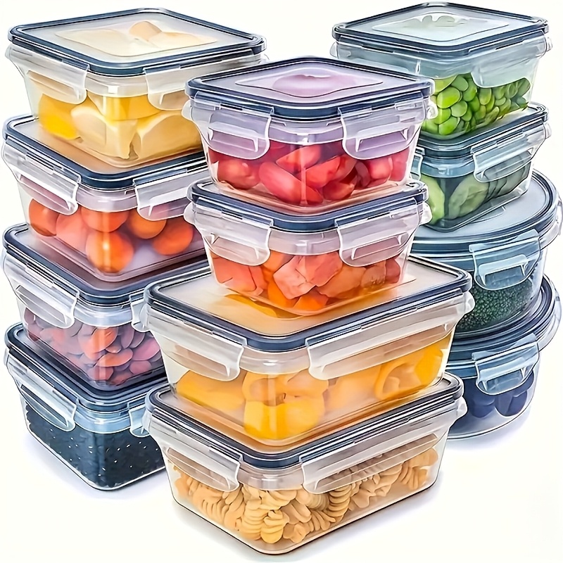 Food Storage Boxes With Lids - Ensemble de 8 pièces comprenant 4