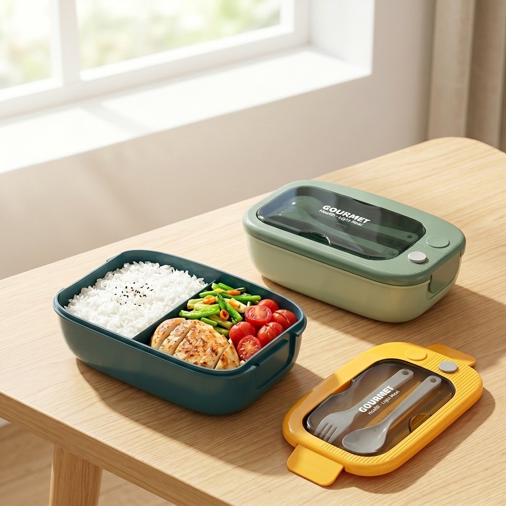 Food Storage Prep Containers - Boîte à bento en plastique micro-ondable