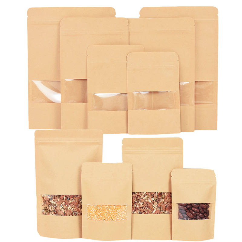Food Storage With Lock - Sacs en papier Kraft à fermeture