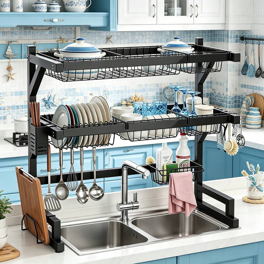 Food Storage Rack - Étagère à vaisselle à 2 niveaux