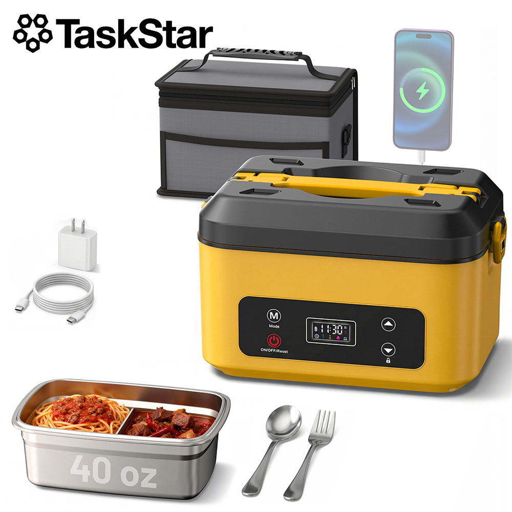 Food Storage Warmer - TaskStar Boîte à lunch chauffante portable