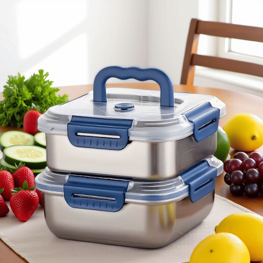 Food Storage Containers Xl - 2 récipients de conservation des aliments