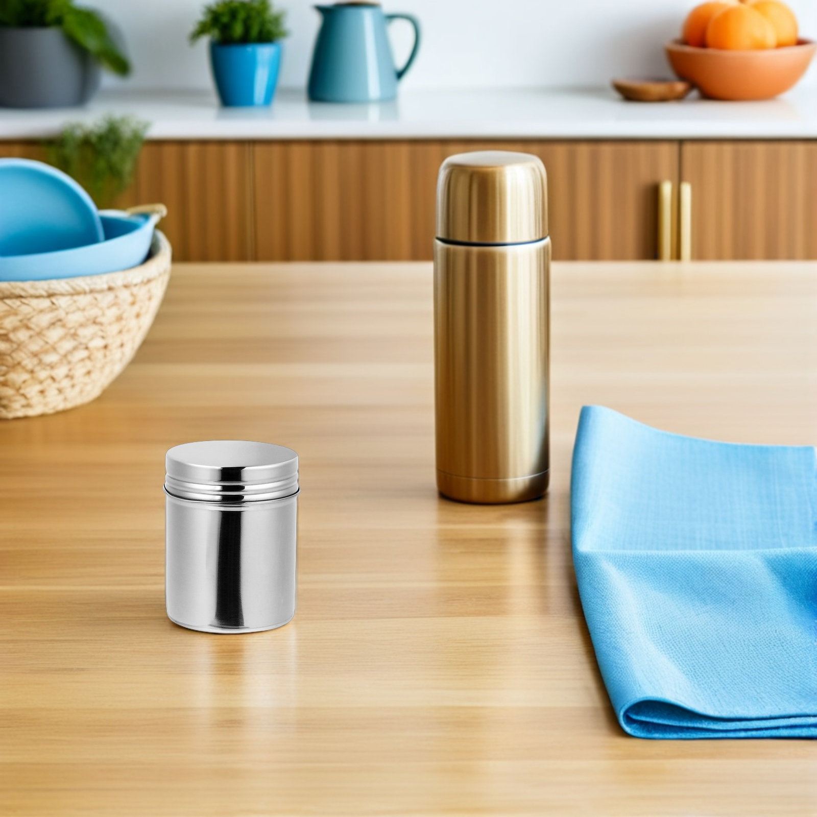 Food Storage Kitchen - 2 boîtes en acier inoxydable 304,