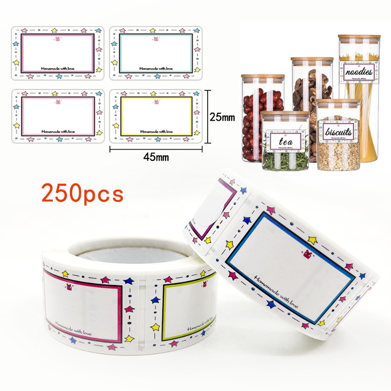 Food Storage Name - Étiquette autocollante vierge avec nom de