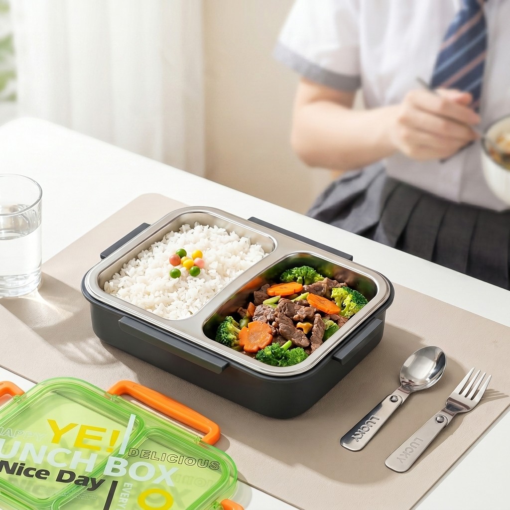 Food Storage Prep Containers - Boîte à lunch bento en acier
