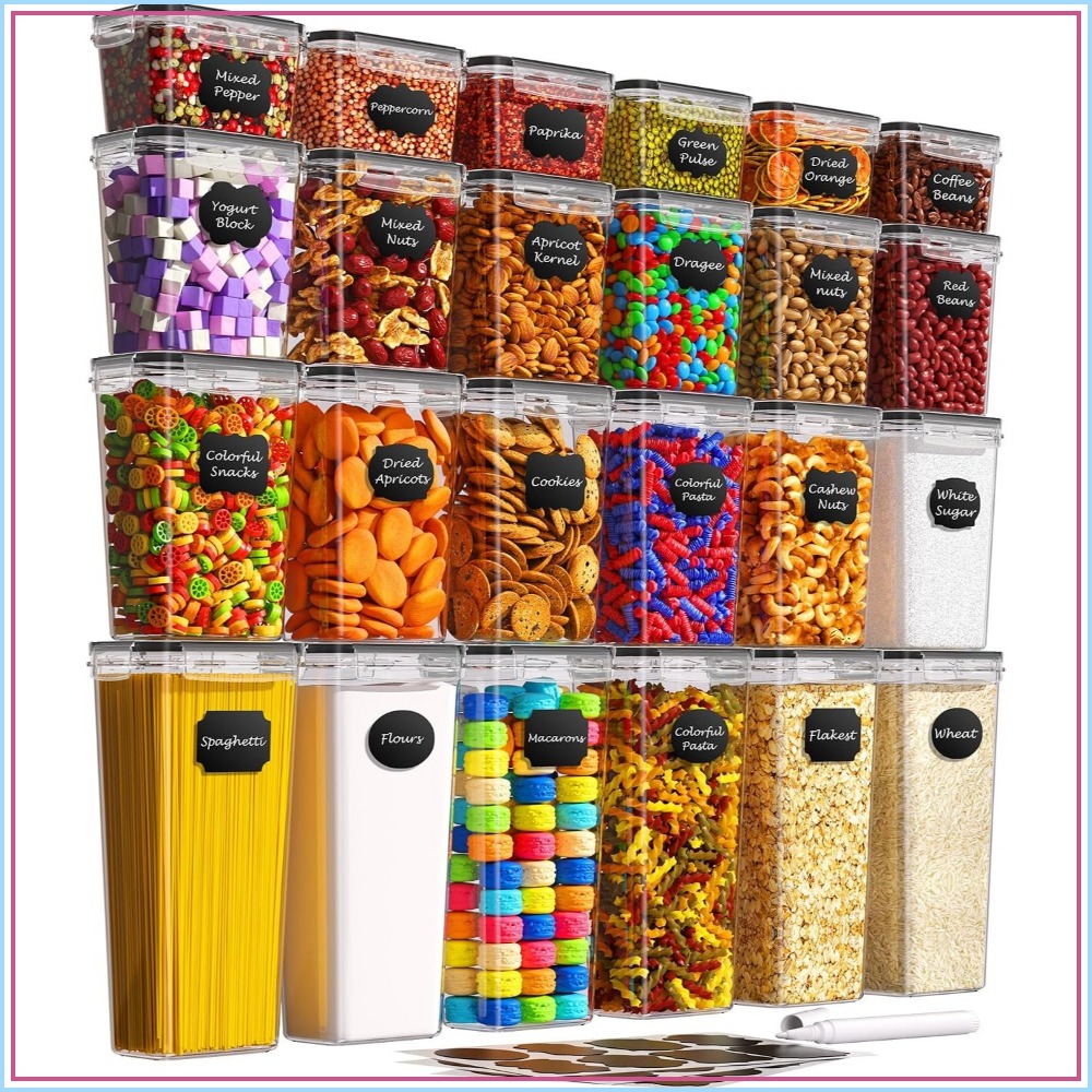 Food Storage Kitchen - 24 contenants hermétiques pour aliments avec