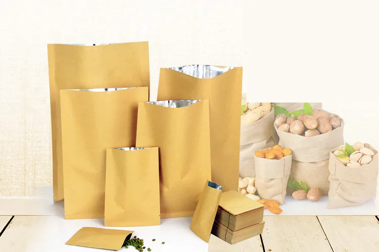 Food Storage In Mylar Bags - 100 pièces/lot 11*16cm papier Kraft thermoscellable