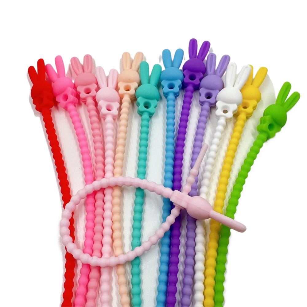 Food Storage Silicone - Organisateur de câbles en Silicone, 10