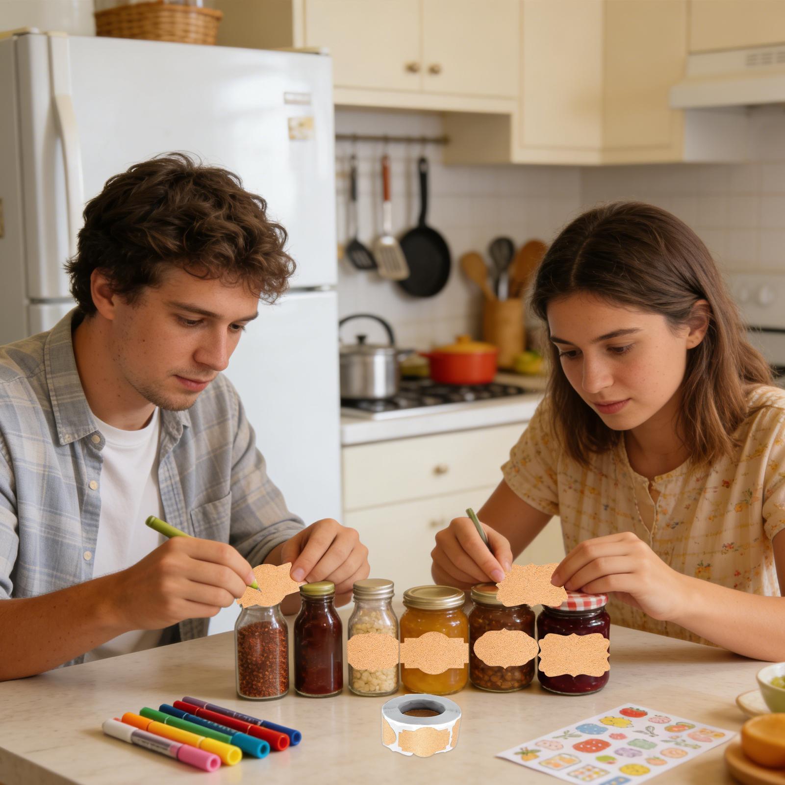 Étiquettes artisanales 300 piè - Food Storage Name avis et prix