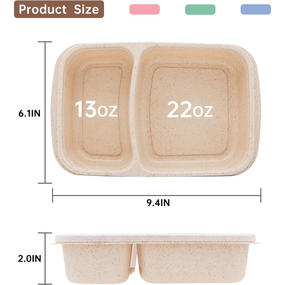 Lot de 4 boîtes à bento, conte - Food Storage Prep Containers avis et prix