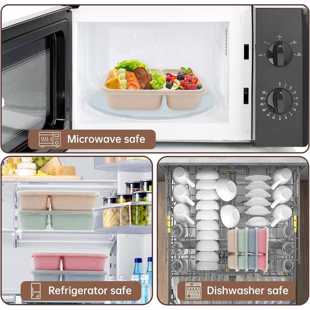 Lot de 4 boîtes à bento, conte - Food Storage Prep Containers avis et prix