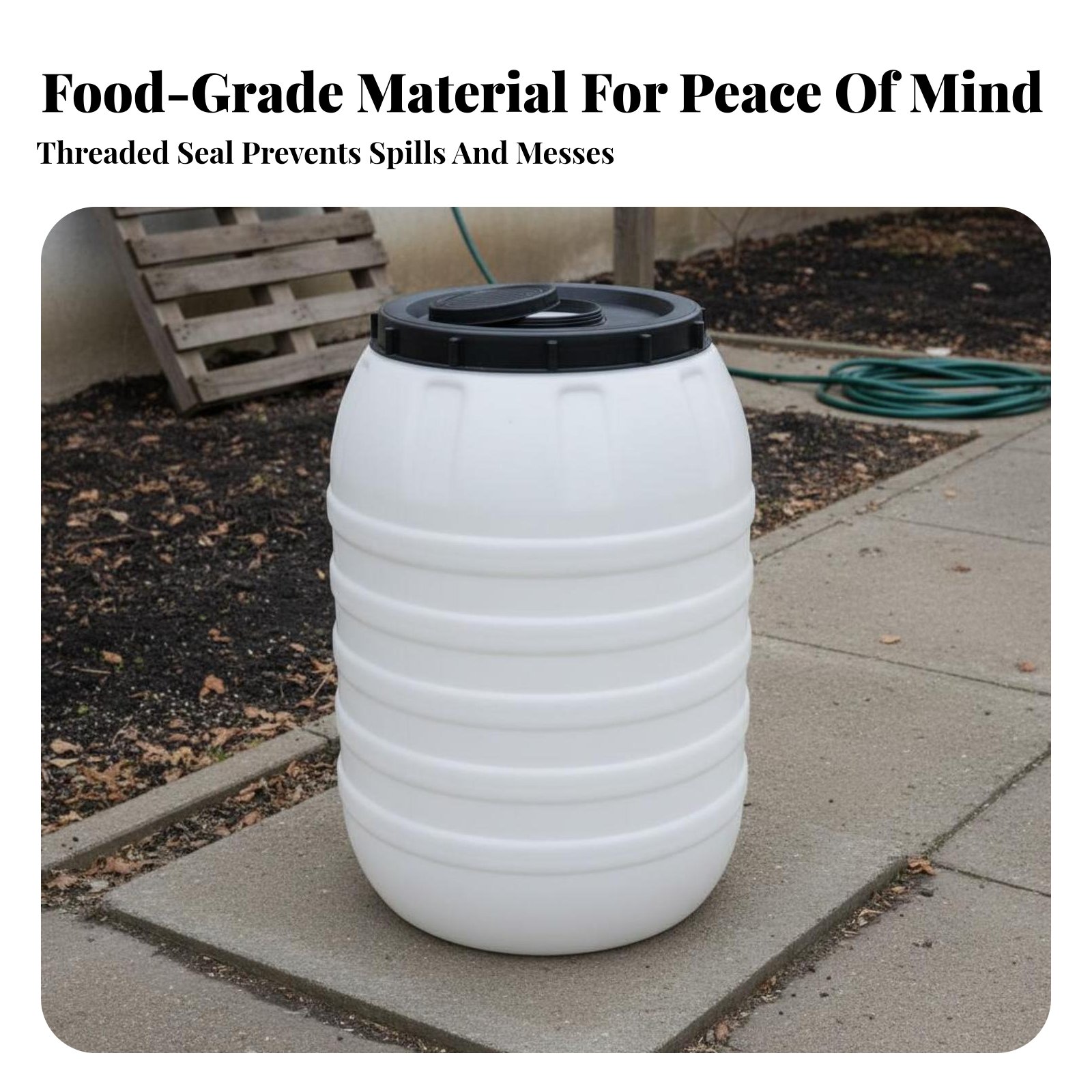 Baril en plastique de qualité  - Food Storage With Lids avis et prix