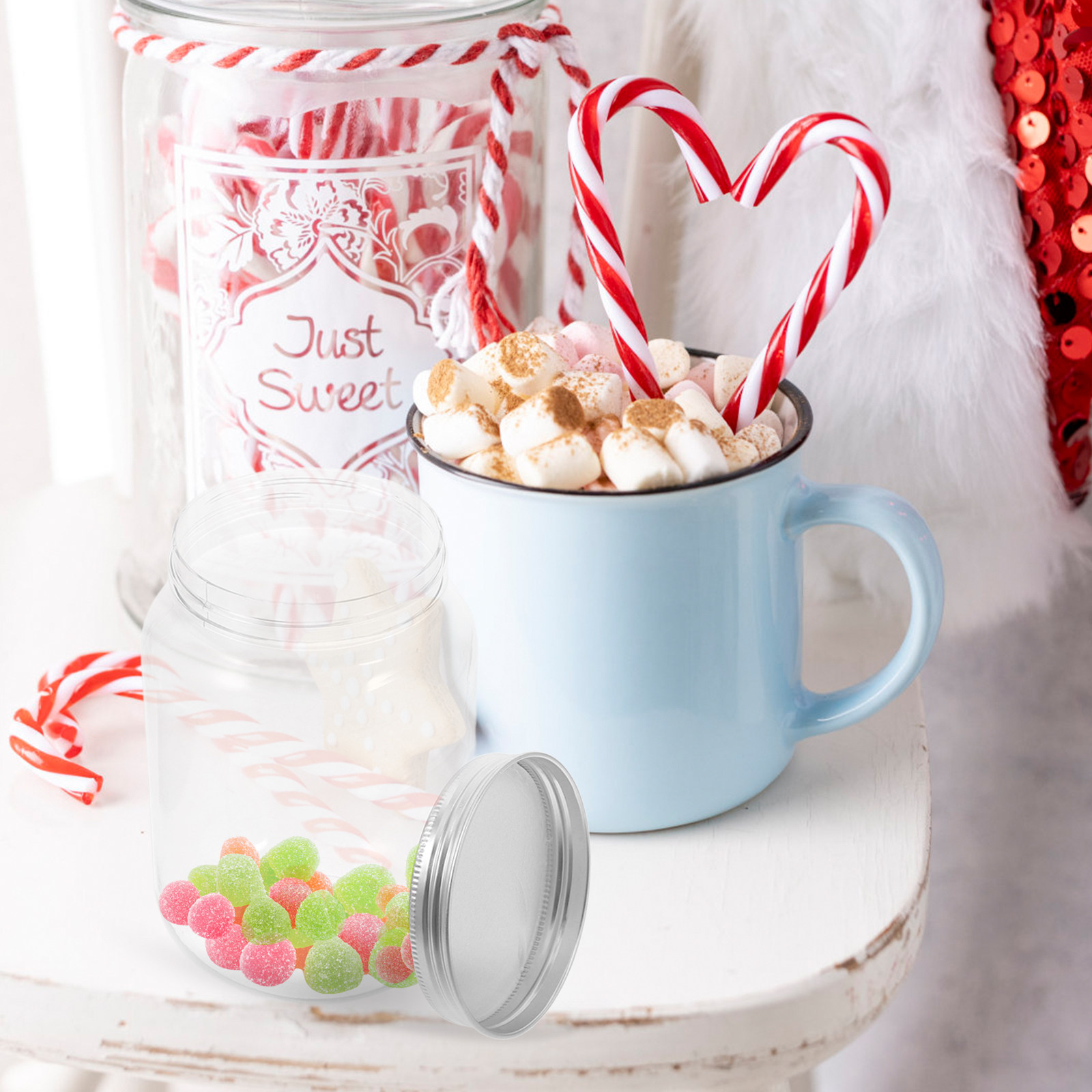 4 pots en plastique transparen - Food Storage Kitchen avis et prix