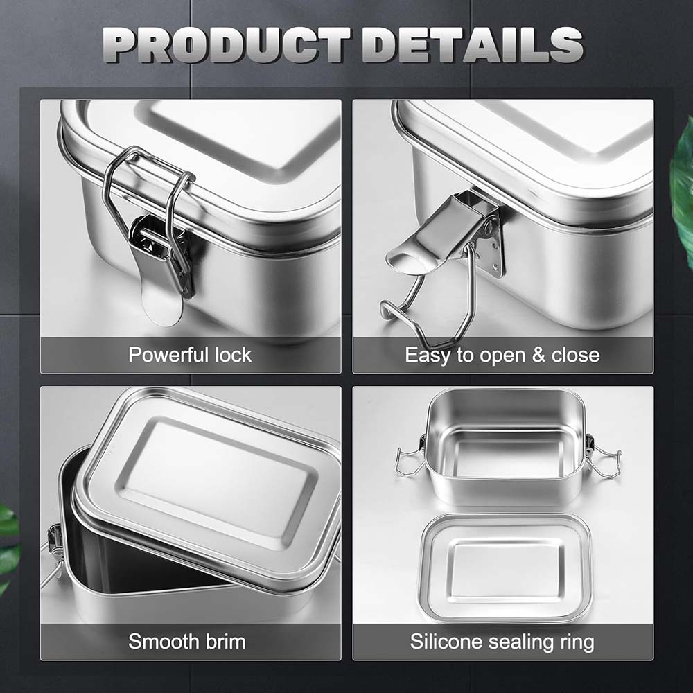 Boîte à Bento en acier inoxyda - Food Storage With Lock avis et prix