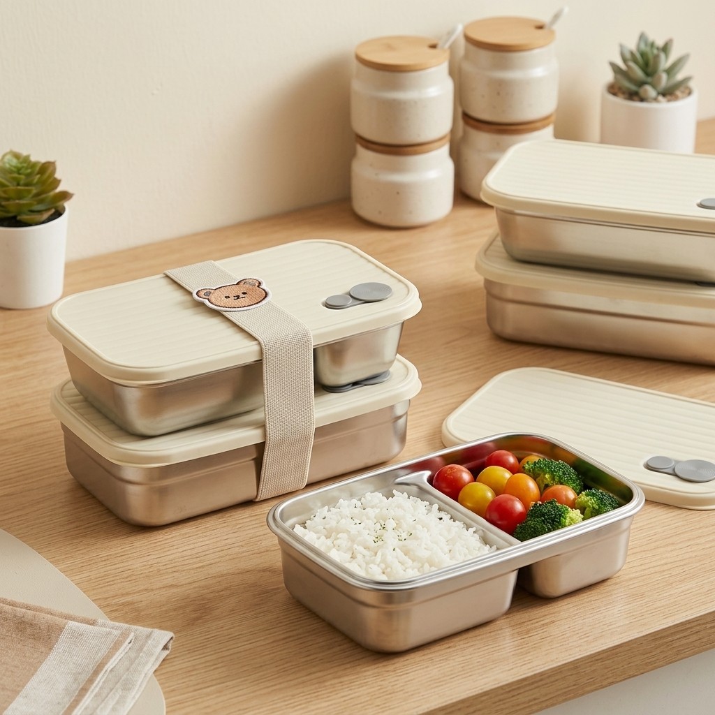 Boîte à bento en acier inoxyda - Food Storage Prep Containers avis et prix