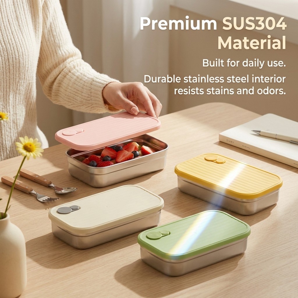 Boîte à bento en acier inoxyda - Food Storage Prep Containers avis et prix