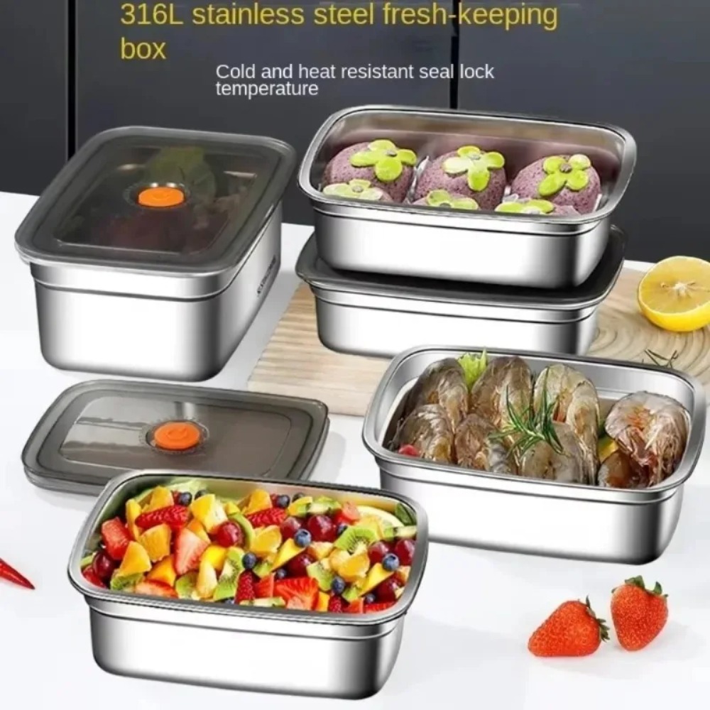 Boîte à lunch en acier inoxyda - Food Storage Containers Xl avis et prix