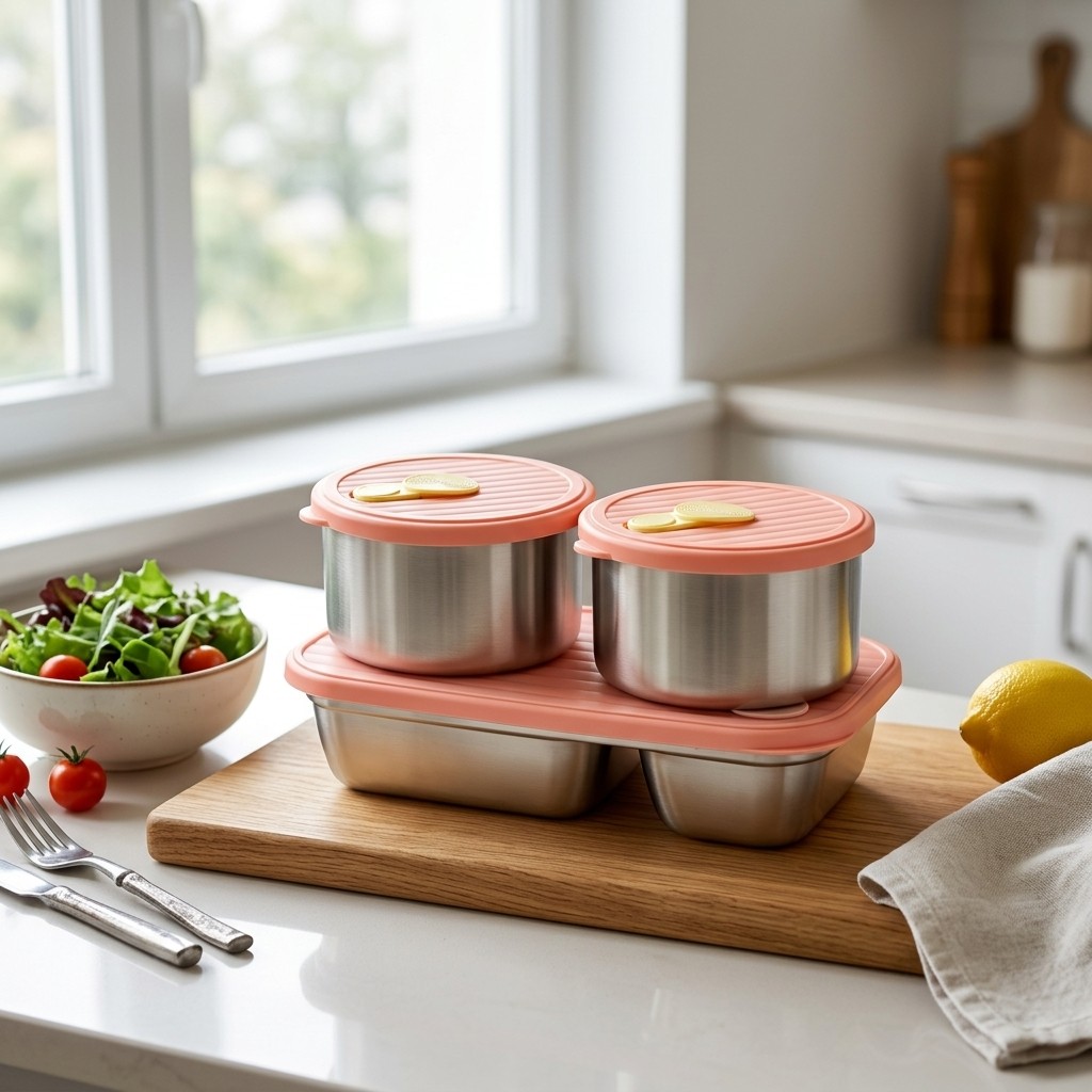 Boîte à lunch en acier inoxyda - Food Storage Prep Containers avis et prix