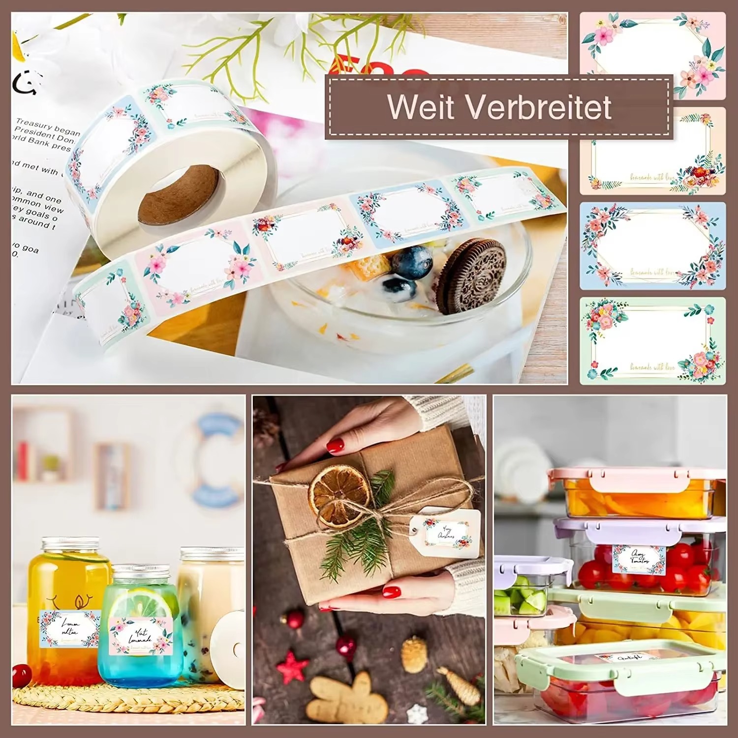 Rouleau d'Autocollants en Form - Food Storage Name avis et prix
