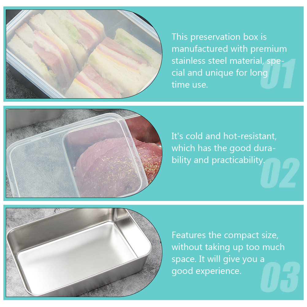 Boîte de conservation en acier - Food Storage Lunch Box avis et prix