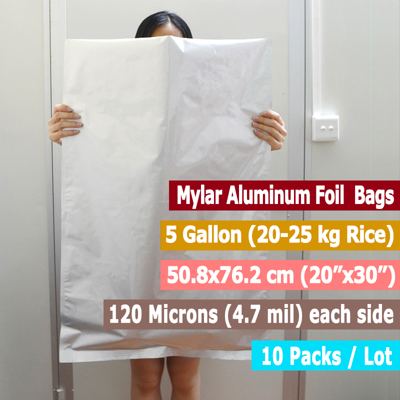 Sacs en Mylar de 5 gallons, 10 - Food Storage In Mylar Bags avis et prix