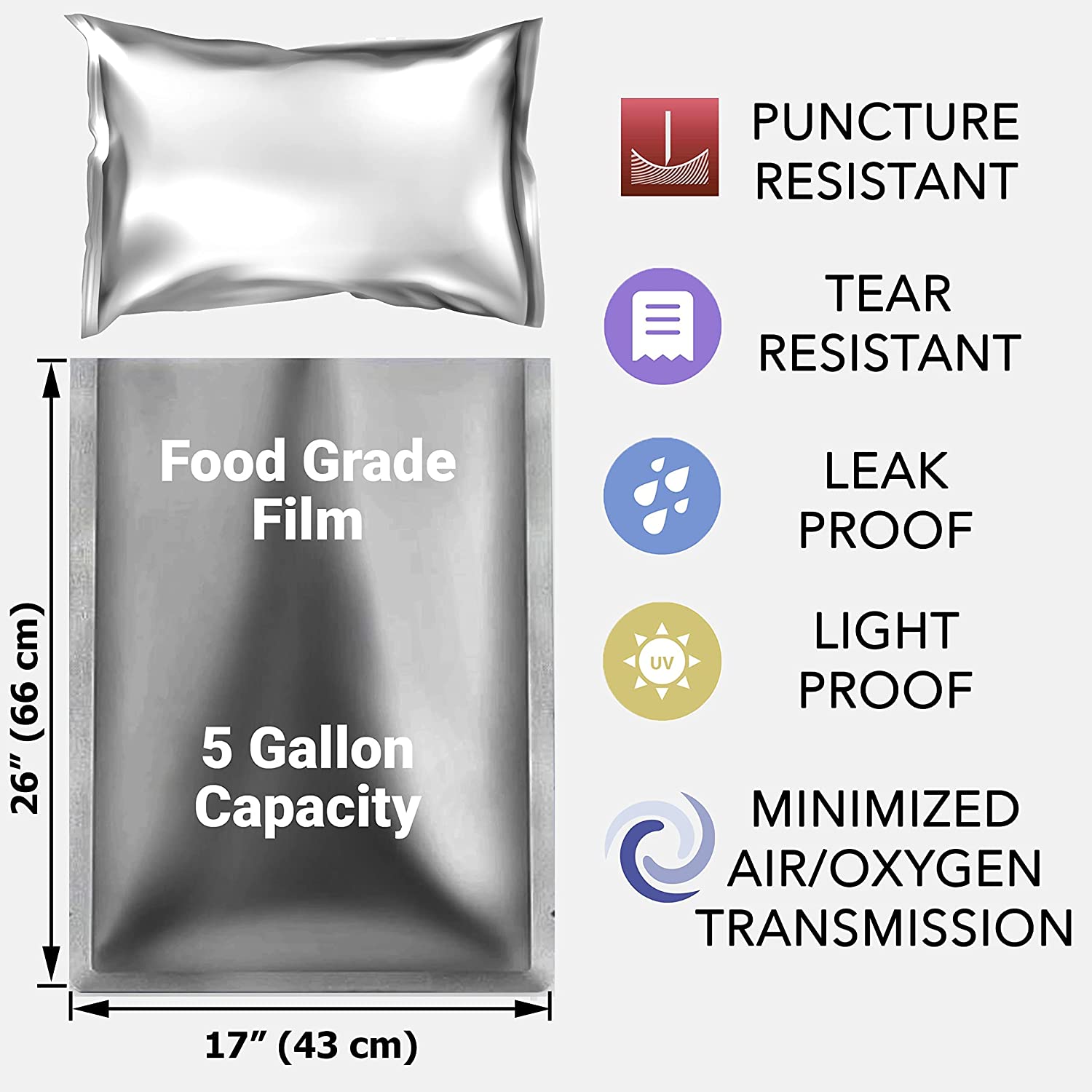 Sacs en Mylar de 5 gallons, 10 - Food Storage In Mylar Bags avis et prix