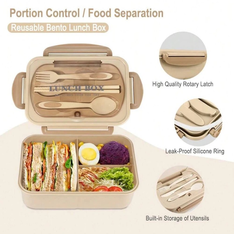 Boîte à bento pour adultes, co - Food Storage With Compartments avis et prix