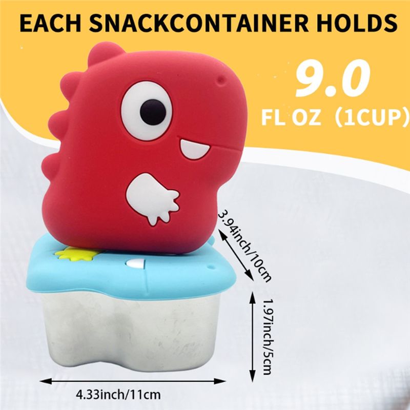 AA94-304 Boîte à goûter dinosa - Food Storage Silicone avis et prix