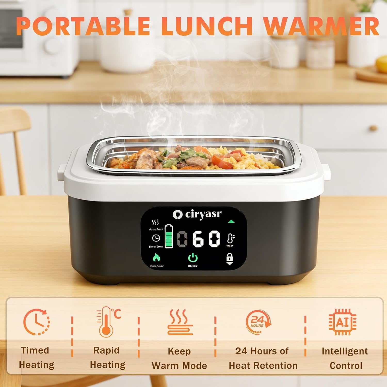 Boîte à lunch électrique puiss - Food Storage Warmer avis et prix