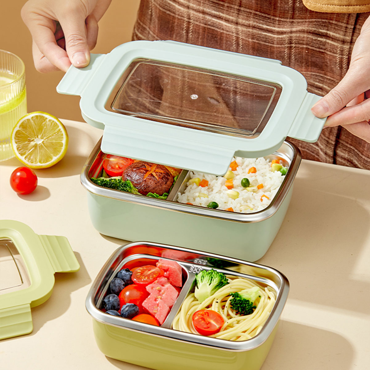 Boîte à déjeuner à compartimen - Food Storage With Compartments avis et prix