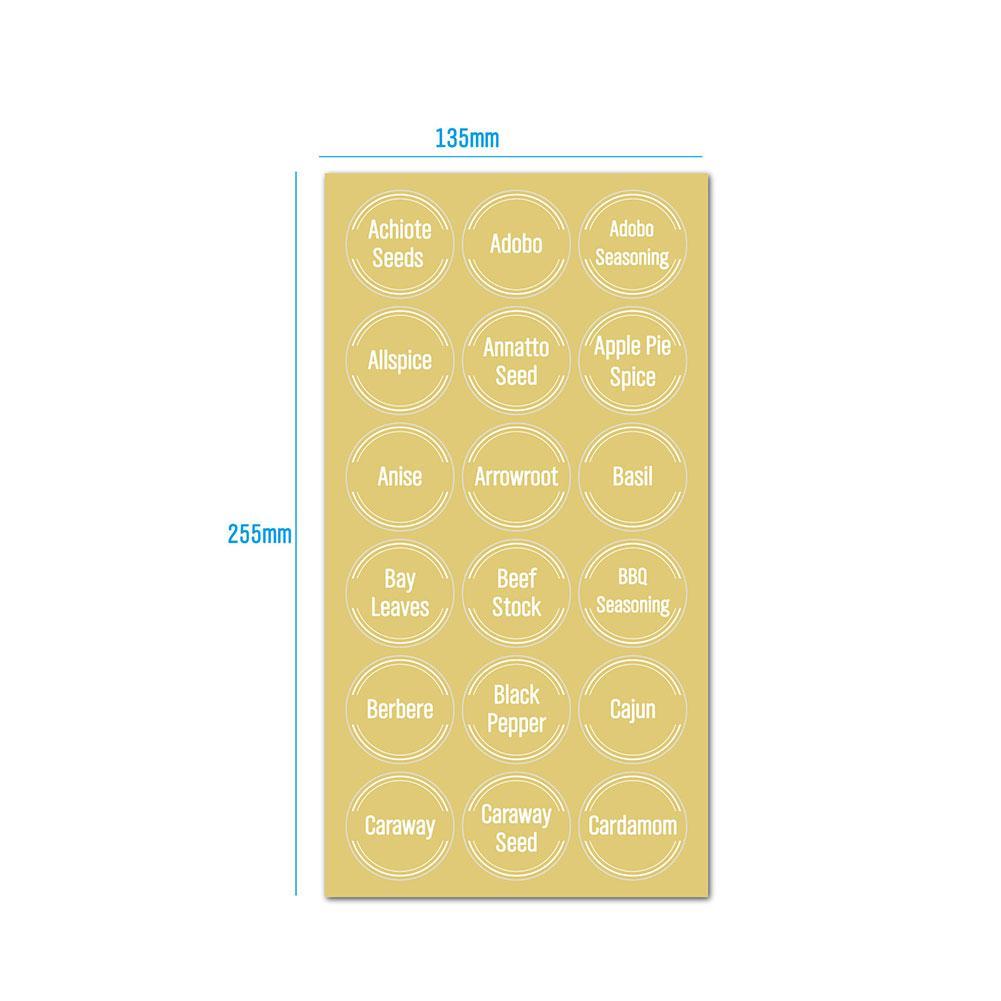144 étiquettes transparentes p - Food Storage Name avis et prix