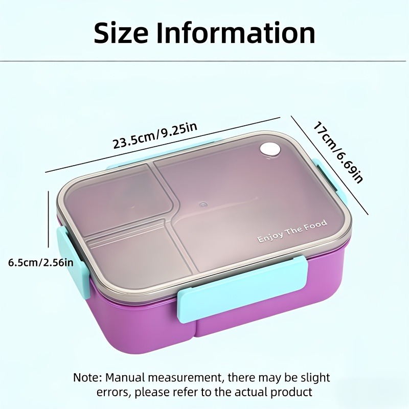 Boîte à bento anti-fuite color - Food Storage With Compartments avis et prix