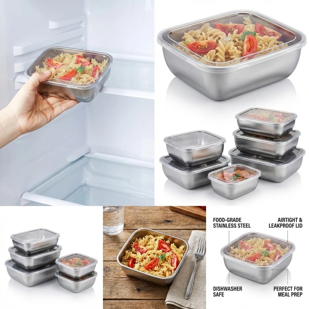 Lot de 6 boîtes de conservatio - Food Storage Lunch Box avis et prix