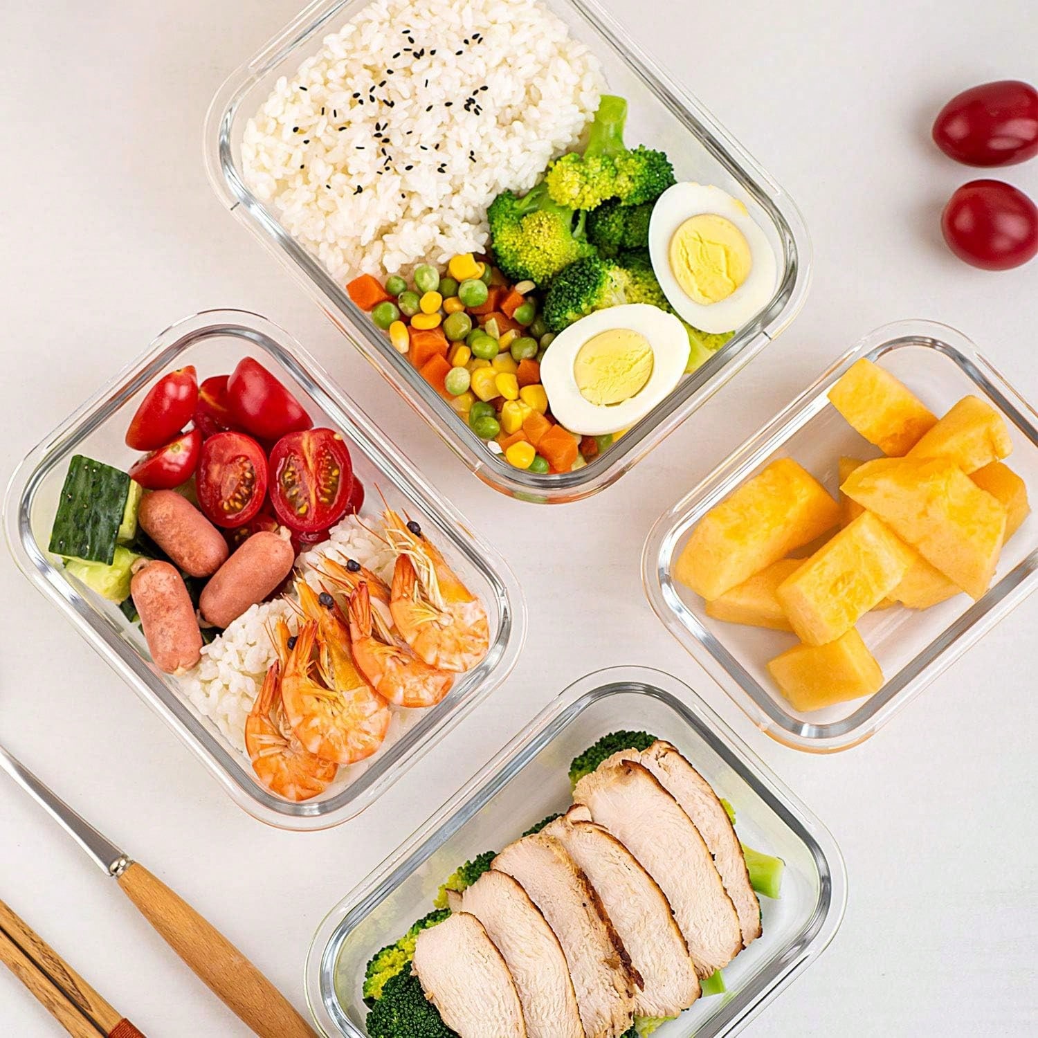 Lot de 10 récipients en verre  - Food Storage Prep Containers avis et prix