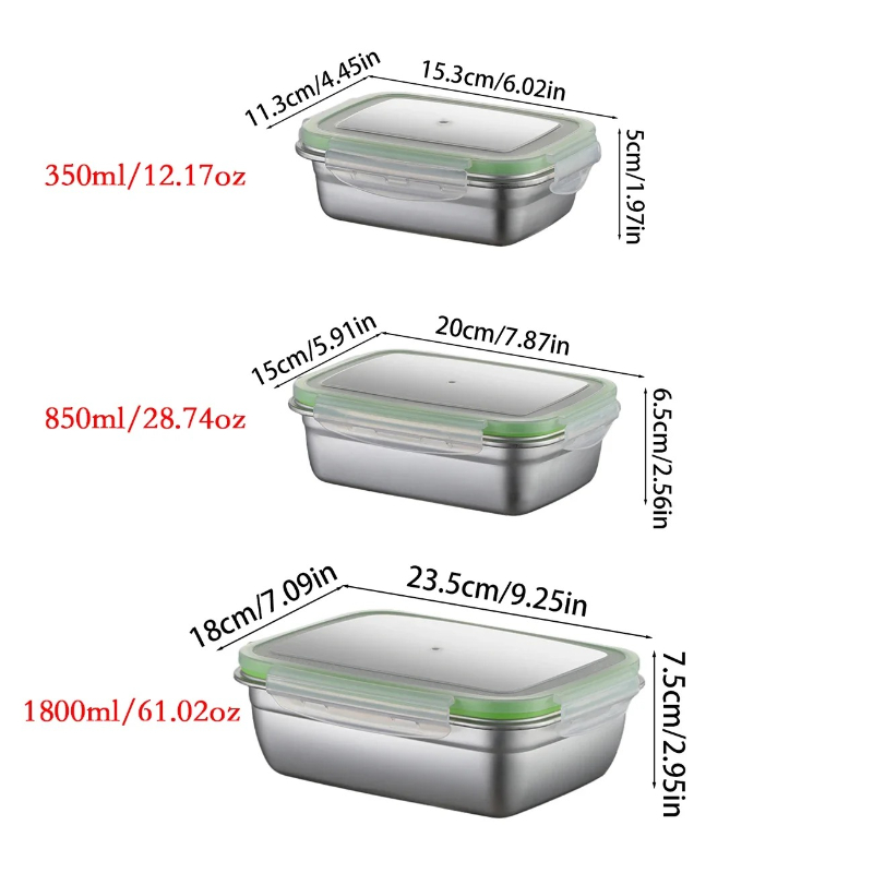 Boîte à déjeuner en acier inox - Food Storage Silicone avis et prix