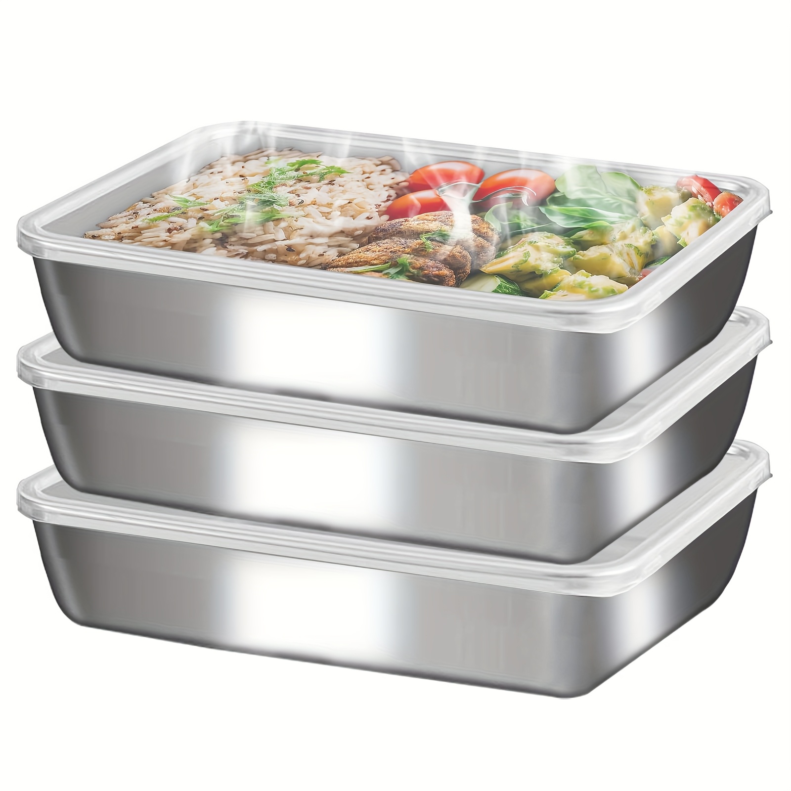 3 boîtes alimentaires en acier - Food Storage Lunch Box avis et prix