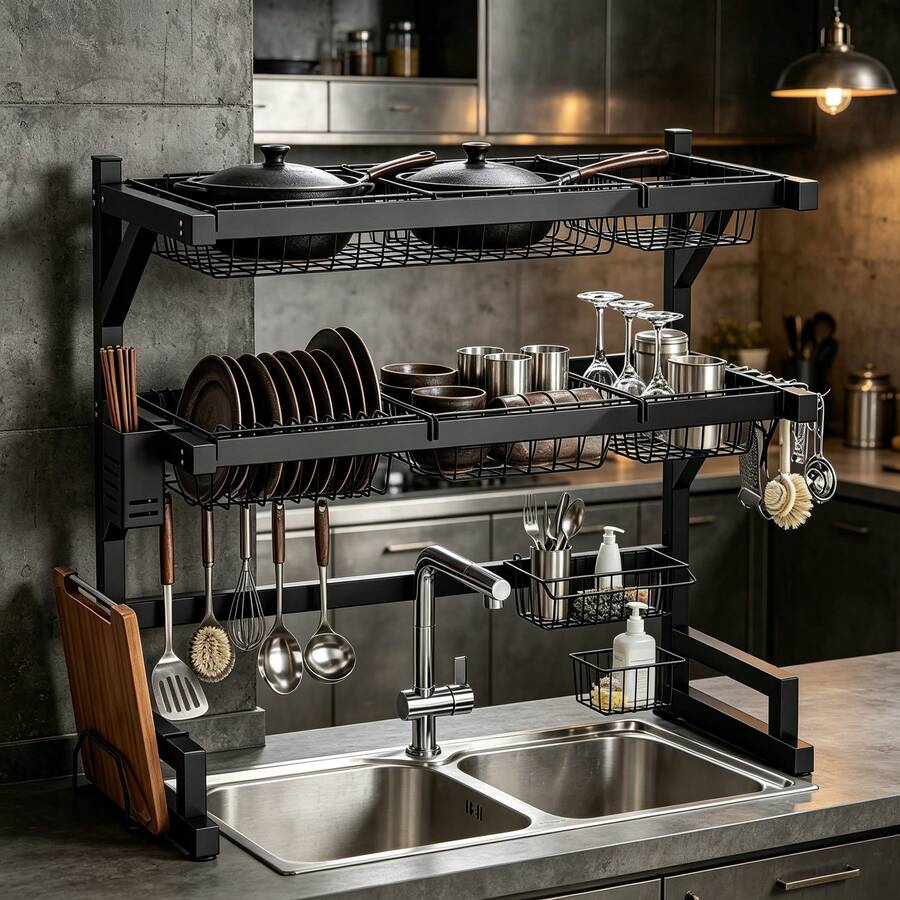 Étagère à vaisselle à 2 niveau - Food Storage Rack avis et prix