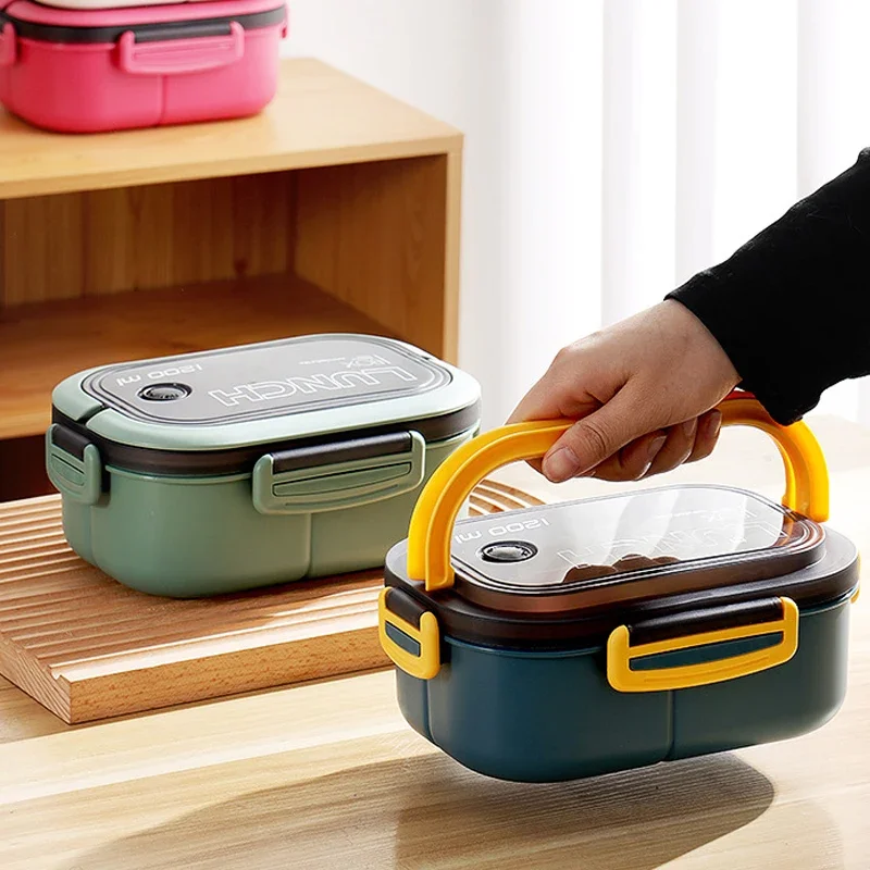 Boîte à lunch isotherme double - Food Storage With Compartments avis et prix