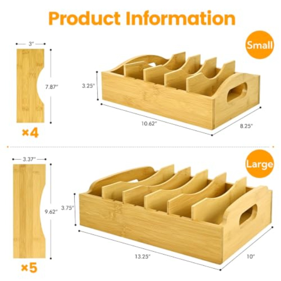Lot de 2 organiseurs de couver - Food Storage With Lids avis et prix