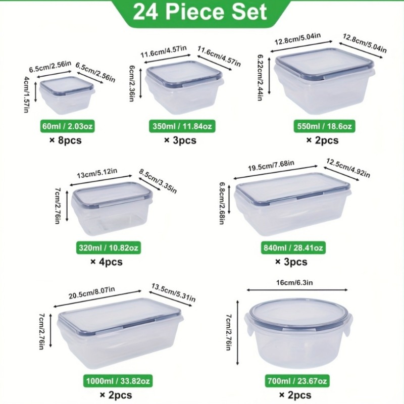 Ensemble de 48 contenants alim - Food Storage Order avis et prix